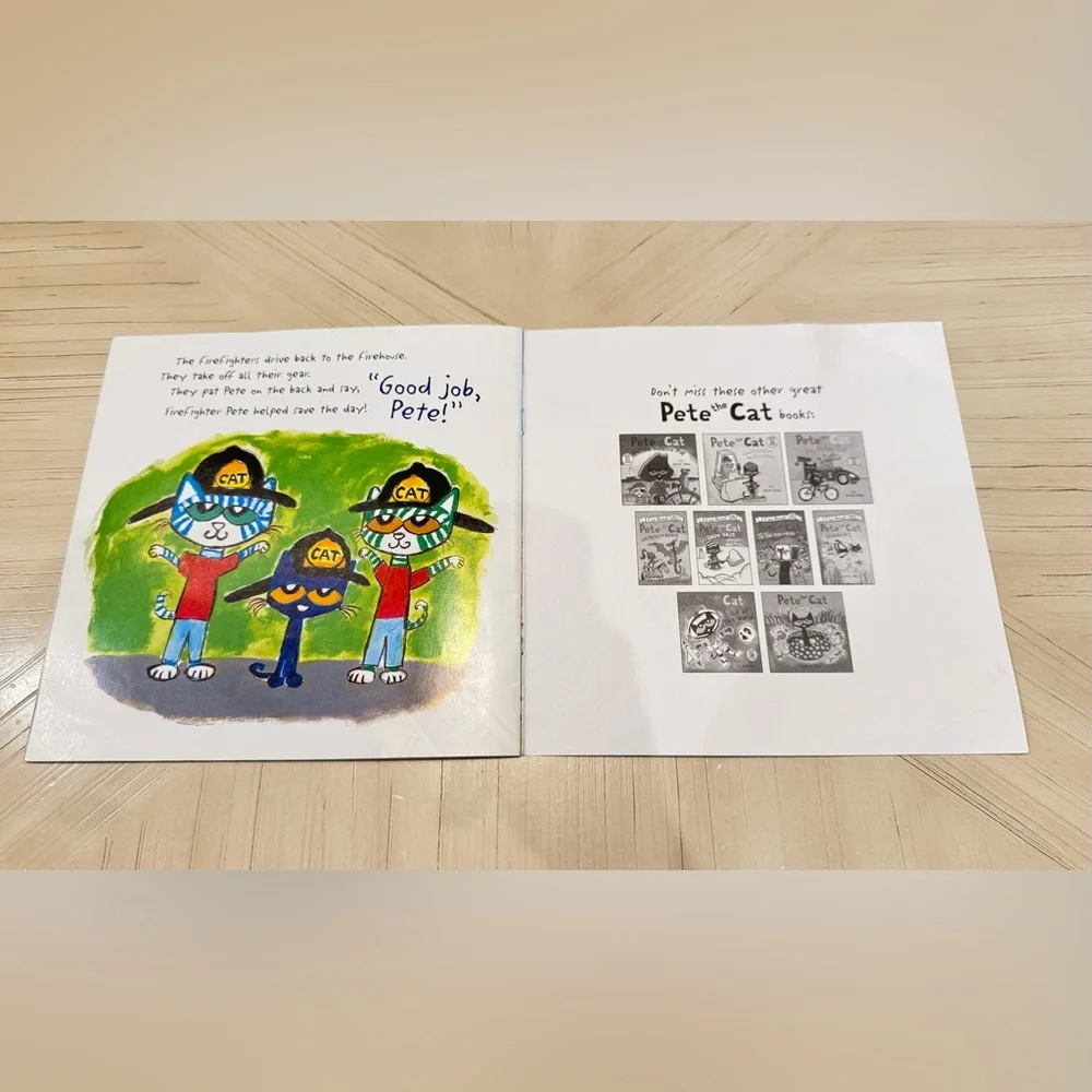Pete the Cat Paperback Book Bundle – Firefighter Pete & Robo-Pete